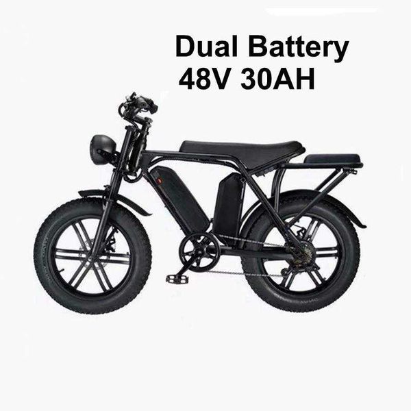 Image of Electric Bicycle 1000W V8 OUXI Electric Bike Electrical Motorcycle Electric Bike 48V 30AH Electric Vehicle Motorbike Rear Seat