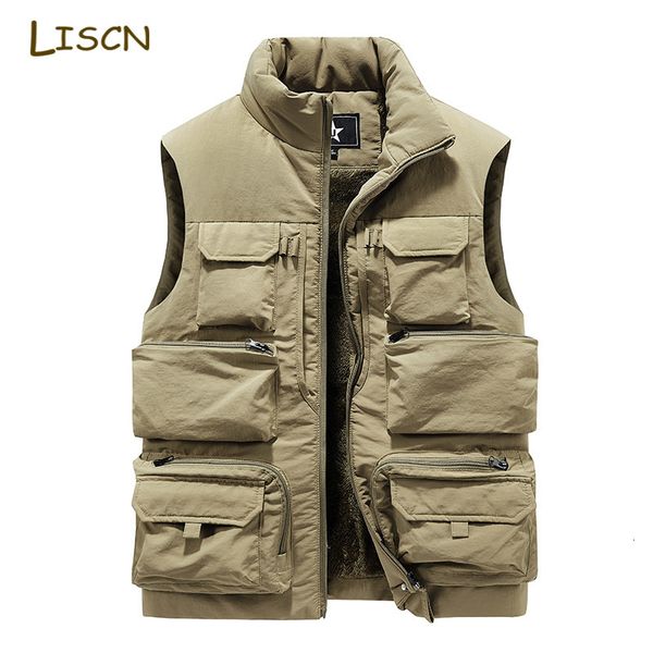 men s vests winter sleeveless jacket keep warm fleece work slim fit windbreaker fashion many pocket 230225, Black;white
men s vests winter sleeveless jacket keep warm fleece work slim fit windbreaker fashion many pocket 230225, Black;white