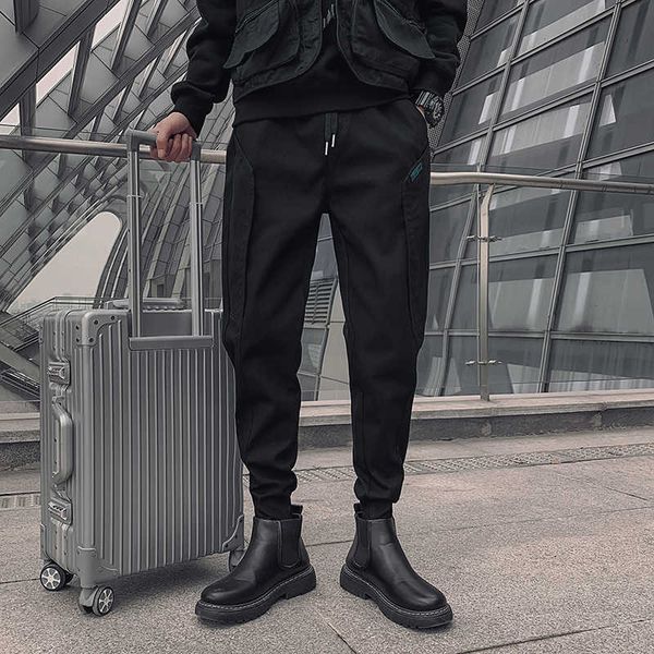 men's pants 2022 spring summer new jogger pants men black cotton drawstring tapered trousers spliced washed fashion harem pants man z02
men's pants 2022 spring summer new jogger pants men black cotton drawstring tapered trousers spliced washed fashion harem pants man z02