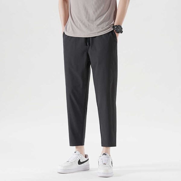 men's pants new summer men's casual ice silk pants korean trend loose straight tube thin harlan trousers quick drying 9point sweat, Black
men's pants new summer men's casual ice silk pants korean trend loose straight tube thin harlan trousers quick drying 9point sweat, Black