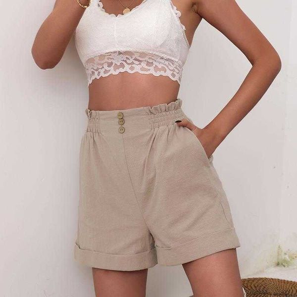 summer loose shorts fitting womens commute leisure elastic waist wide leg cotton, White;black
summer loose shorts fitting womens commute leisure elastic waist wide leg cotton, White;black