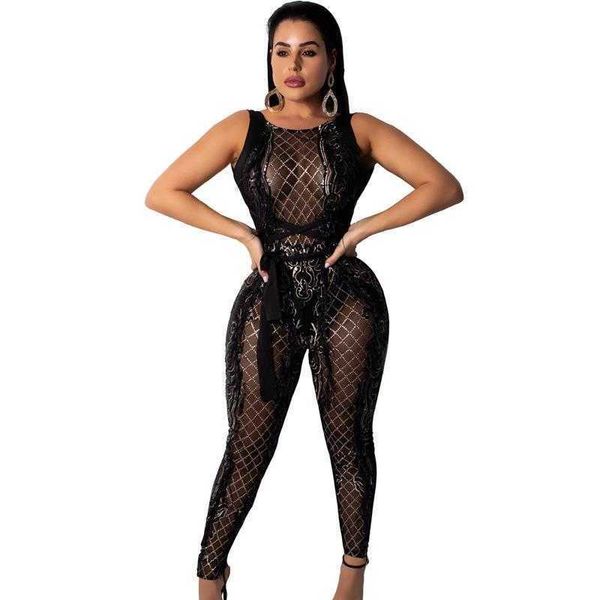 factory womens fall clothing see through jumpsuit sequined backless, Black;white
factory womens fall clothing see through jumpsuit sequined backless, Black;white