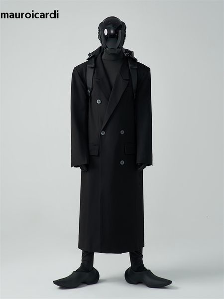men's wool blends mauroicardi autumn winter long loose luxury warm soft black woolen trench coat men double breasted cool european over
men's wool blends mauroicardi autumn winter long loose luxury warm soft black woolen trench coat men double breasted cool european over