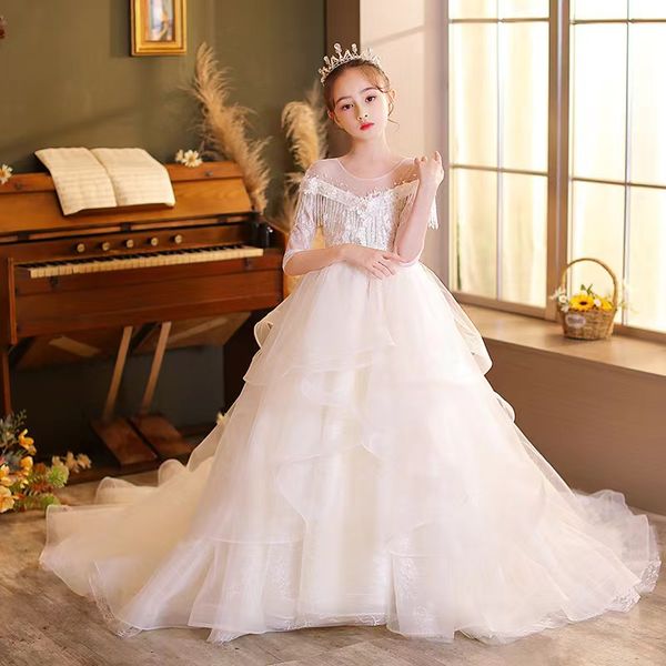 vintage princess flower girls dresses lace crystal beaded special occasion for weddings ball gown kids pageant gowns communion dresses 2023, White;blue
vintage princess flower girls dresses lace crystal beaded special occasion for weddings ball gown kids pageant gowns communion dresses 2023, White;blue