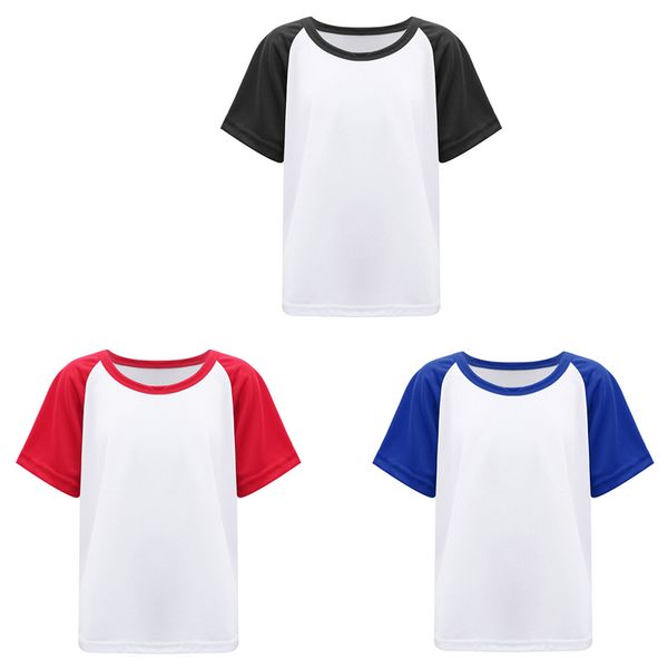 kids boys t-shirt color block sports fitness casual breathable tee shirts, White;black
kids boys t-shirt color block sports fitness casual breathable tee shirts, White;black