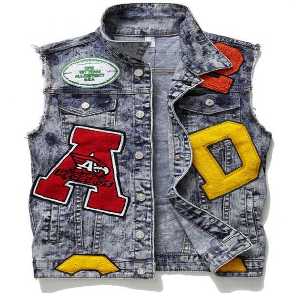 2021 designer mens denim vest embroidery sleeveless vestes fashion casual coats down men's tactical jacket thick238i, Black;white
2021 designer mens denim vest embroidery sleeveless vestes fashion casual coats down men's tactical jacket thick238i, Black;white