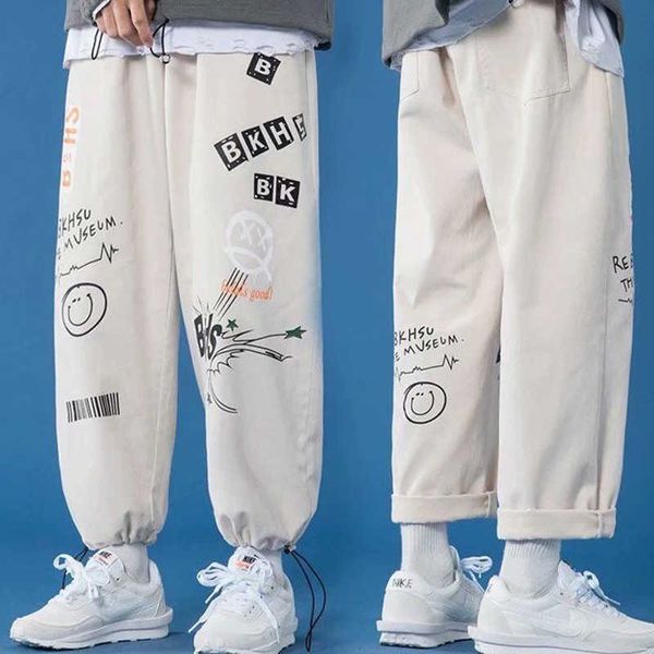 men's pants streetwear men joggers sweatpants harajuku harem pants casual sport cotton ankle length trousers techwear fashion 2021 z022, Black
men's pants streetwear men joggers sweatpants harajuku harem pants casual sport cotton ankle length trousers techwear fashion 2021 z022, Black