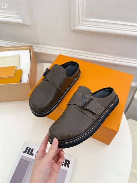 designer luxury easy line mules sandals men's slides sandals flip flop slipper brown with box dust bag, Black
designer luxury easy line mules sandals men's slides sandals flip flop slipper brown with box dust bag, Black