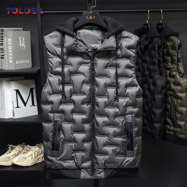 men s vests mens winter down male hooded selling men casual waistcoat sleeveless jackets cotton clothing 230225, Black;white
men s vests mens winter down male hooded selling men casual waistcoat sleeveless jackets cotton clothing 230225, Black;white