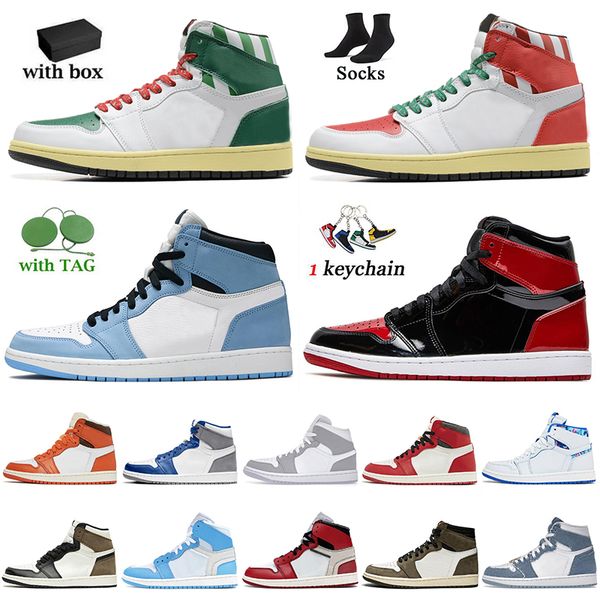with box dhgate retro jumpman 1 basketball shoes lost found 1s cmft starfish patent bred black white dark mocha twist unc denim travis off w
with box dhgate retro jumpman 1 basketball shoes lost found 1s cmft starfish patent bred black white dark mocha twist unc denim travis off w