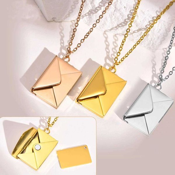 creative personalized flip magnetic envelope diy customized necklace valentine's day jewelry, Silver
creative personalized flip magnetic envelope diy customized necklace valentine's day jewelry, Silver