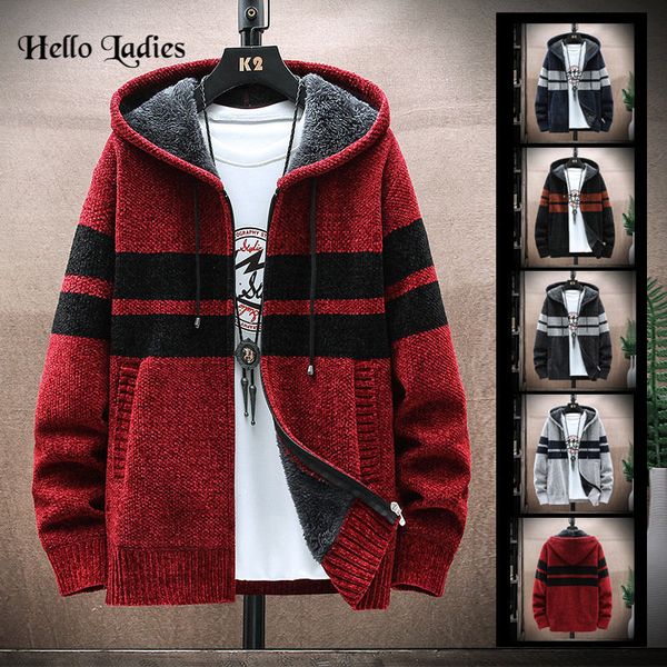 men s vests 2023 sweaters in europe and america hooded cardigan plus size knitted padded fleece garment wholesale foreign trade 230225, Black;white
men s vests 2023 sweaters in europe and america hooded cardigan plus size knitted padded fleece garment wholesale foreign trade 230225, Black;white