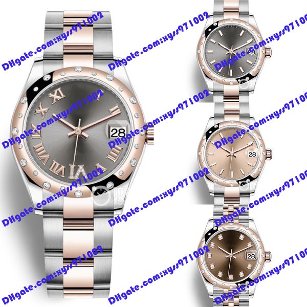 4 model selling fashion women's watch 31mm gray roman dial 278341 178344 278248 diamond ring 18k rose gold luxury pink watch 2813 autom, Slivery;brown
4 model selling fashion women's watch 31mm gray roman dial 278341 178344 278248 diamond ring 18k rose gold luxury pink watch 2813 autom, Slivery;brown