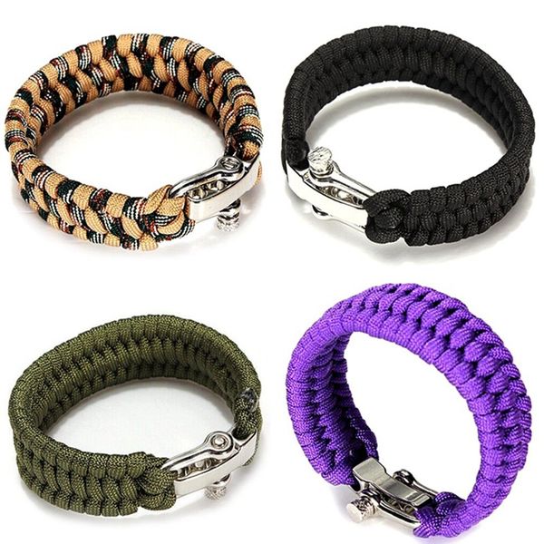 braided paracord bracelets for men women outdoor camping parachute rope clasp survival bracelet multi-function adjustable 2022
braided paracord bracelets for men women outdoor camping parachute rope clasp survival bracelet multi-function adjustable 2022