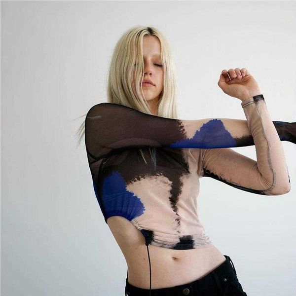 european and american fashion t-shirt designer female long-sleeved t-shirt y2k hip-hop streetwear fashion show, White
european and american fashion t-shirt designer female long-sleeved t-shirt y2k hip-hop streetwear fashion show, White