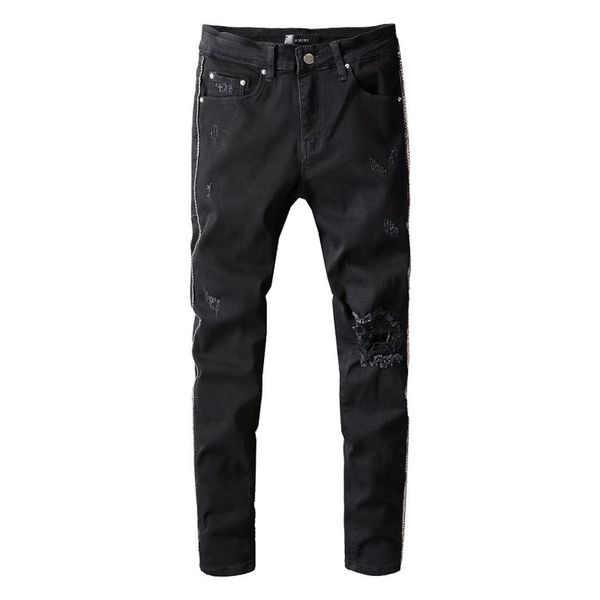 20ss mens designer jeans distressed ripped biker slim fit motorcycle denim for men s fashion jean mans pants pour homm335y, Blue
20ss mens designer jeans distressed ripped biker slim fit motorcycle denim for men s fashion jean mans pants pour homm335y, Blue
