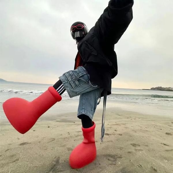 2023 mschf men women rain boots designers big red boot thick bottom non-slip booties rubber platform bootie fashion astro boy size 31-46 vnk, Black
2023 mschf men women rain boots designers big red boot thick bottom non-slip booties rubber platform bootie fashion astro boy size 31-46 vnk, Black