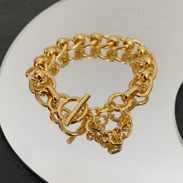 botiega curb chain bracelet designer for woman gold plated 18k jewelry fashion highest counter quality classic style never fade premium gift, Golden;silver
botiega curb chain bracelet designer for woman gold plated 18k jewelry fashion highest counter quality classic style never fade premium gift, Golden;silver