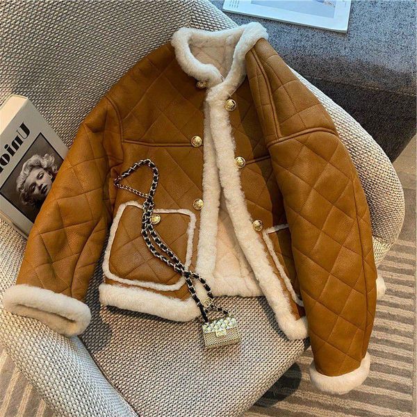 women's wool blends women's wool blends winter coats women thick sheepskin coat faux lamb fur leather jacket motorcycle jacket coa, Black
women's wool blends women's wool blends winter coats women thick sheepskin coat faux lamb fur leather jacket motorcycle jacket coa, Black