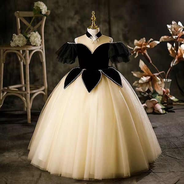 white/ivory flower girl dress lace ball gown kids tutu flower girl gowns long crystal neck party prom princess bridesmaid wedding formal occ, White;blue
white/ivory flower girl dress lace ball gown kids tutu flower girl gowns long crystal neck party prom princess bridesmaid wedding formal occ, White;blue