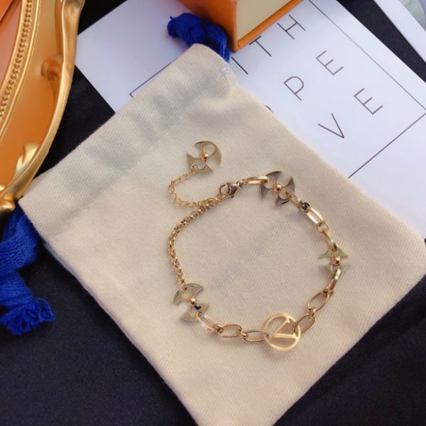 gold link chain bracelet fashion womens stainless steel stamp bracelet jewelry designer brand genuine gold plated bracelets woman party, Black
gold link chain bracelet fashion womens stainless steel stamp bracelet jewelry designer brand genuine gold plated bracelets woman party, Black