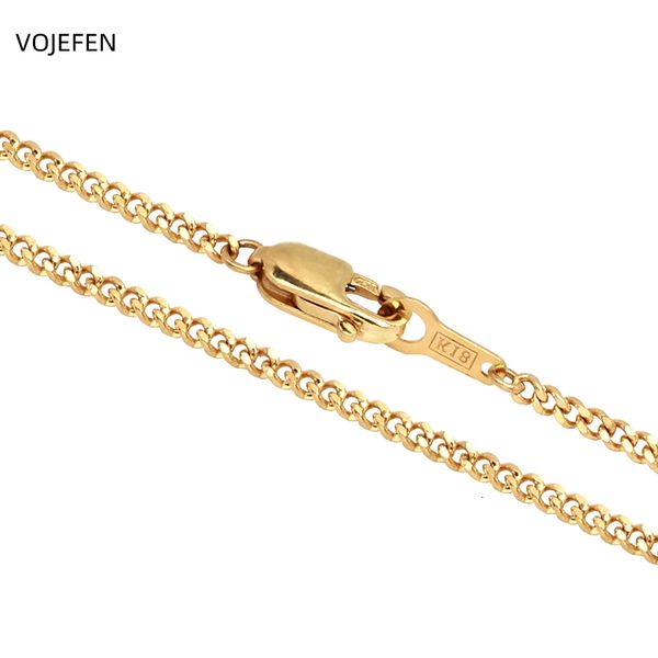 chokers vojefen 18k original gold necklace chains for women men cuban link chain au750 luxury quality jewelry 2023 230225, Golden;silver
chokers vojefen 18k original gold necklace chains for women men cuban link chain au750 luxury quality jewelry 2023 230225, Golden;silver