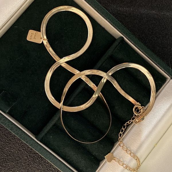 pendant necklaces snake necklace18k gold jewelry real au750 wedding solid party gift women chain round square card 230225, Silver
pendant necklaces snake necklace18k gold jewelry real au750 wedding solid party gift women chain round square card 230225, Silver