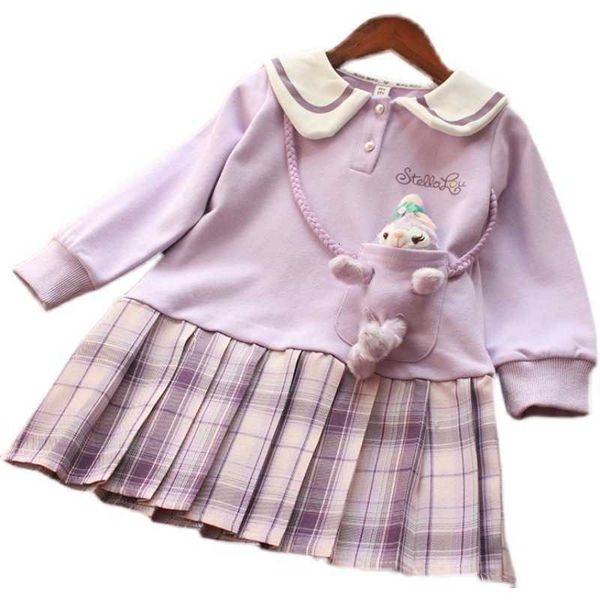 ancorelala chil1en's clothes 1 spring and autumn new girls' cartoon sweater splicing pleated 1ess jk 1ess, Blue
ancorelala chil1en's clothes 1 spring and autumn new girls' cartoon sweater splicing pleated 1ess jk 1ess, Blue