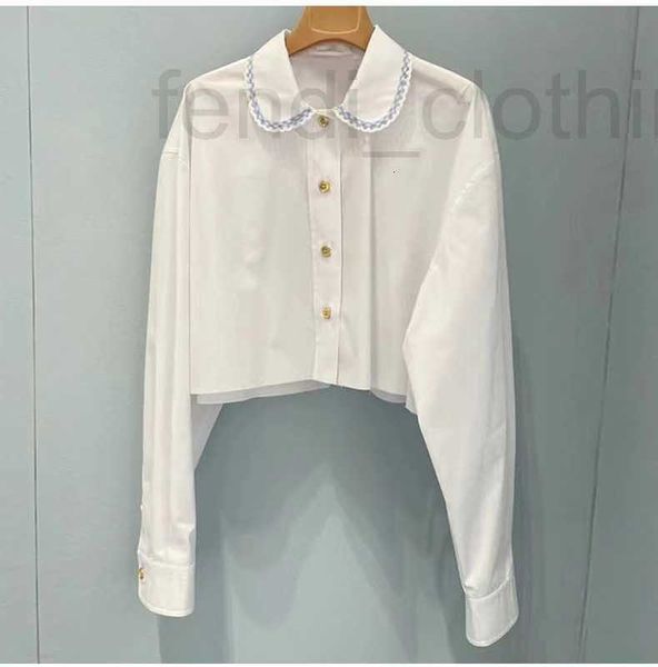 women's blouses & shirts designer white shirt short long-sleeved embroidered doll collar fashion versatile age reduction 22 summer new
women's blouses & shirts designer white shirt short long-sleeved embroidered doll collar fashion versatile age reduction 22 summer new