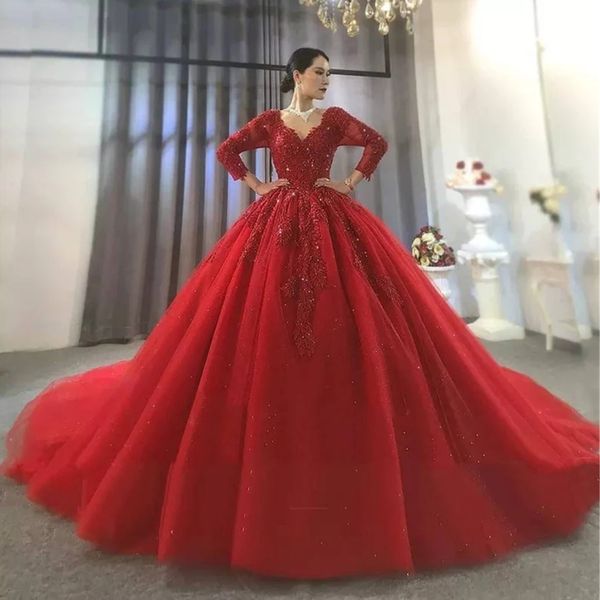 elegant luxury modest red plus size a line wedding dress bridal gowns v neck long sleeves lace applique chapel train formal dresses, White
elegant luxury modest red plus size a line wedding dress bridal gowns v neck long sleeves lace applique chapel train formal dresses, White