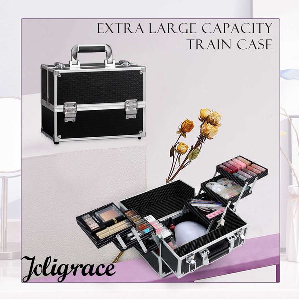 cosmetic organizer storage bags makeup case travel professional large capacity nail suitcase with 6 tiers trays cosmetics for make-up artist
cosmetic organizer storage bags makeup case travel professional large capacity nail suitcase with 6 tiers trays cosmetics for make-up artist