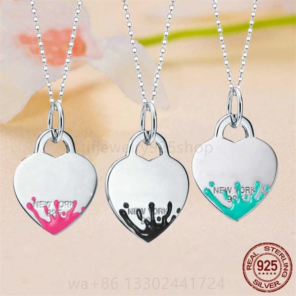 pendant necklaces tif designer clasic heart tag pendant necklace enamel luxury fashion 925 sterlling silver jewelry women mother's day
pendant necklaces tif designer clasic heart tag pendant necklace enamel luxury fashion 925 sterlling silver jewelry women mother's day