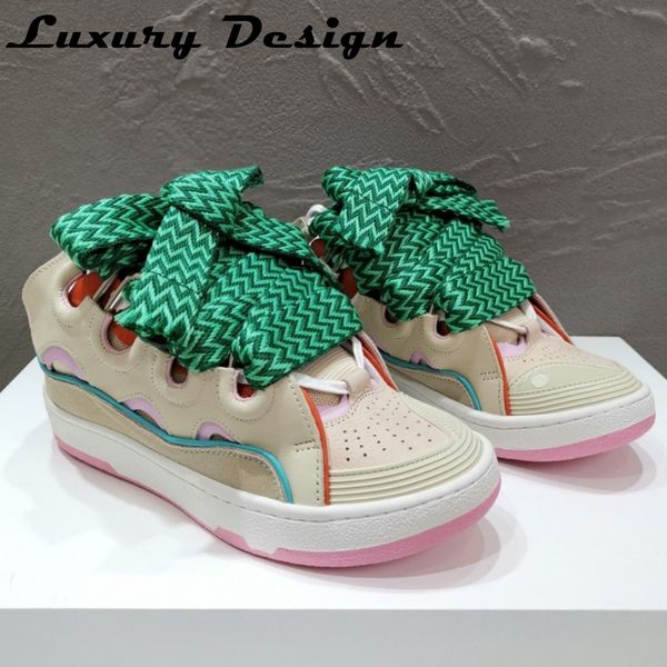 dress shoes designer sneakers suede patchwork flat shoes women sneakers lace up round toe men thick laces skateboard shoes 230227, Black
dress shoes designer sneakers suede patchwork flat shoes women sneakers lace up round toe men thick laces skateboard shoes 230227, Black