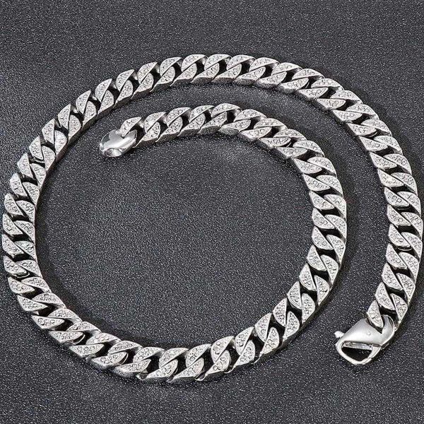 chains heavy 316l stainless steel cuban curb chain necklace for men with cz hiphop massive mens jewellery accessories, Silver
chains heavy 316l stainless steel cuban curb chain necklace for men with cz hiphop massive mens jewellery accessories, Silver