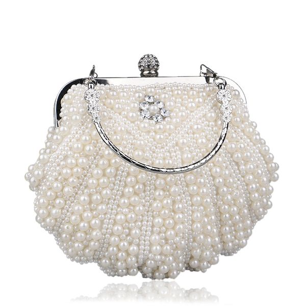 pearls clutch shell shape dinner handbag women's fashion banquet versatile dress wristlets prom shoulder bag versatile banquet evening, Black
pearls clutch shell shape dinner handbag women's fashion banquet versatile dress wristlets prom shoulder bag versatile banquet evening, Black
