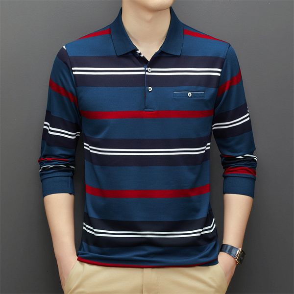 men's polos fashion brand 95% cotton polo shirt men long sleeve striped autumn casual clothing streetwear male korean polo shirt 23022, White;black
men's polos fashion brand 95% cotton polo shirt men long sleeve striped autumn casual clothing streetwear male korean polo shirt 23022, White;black