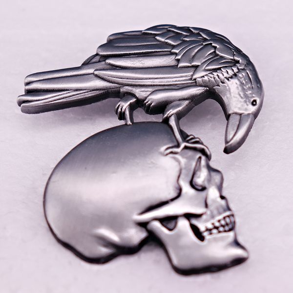 embossed crow skull brooch gothic dark pin cute anime movies games hard enamel pins collect metal cartoon brooch backpack hat bag collar lap, Blue
embossed crow skull brooch gothic dark pin cute anime movies games hard enamel pins collect metal cartoon brooch backpack hat bag collar lap, Blue