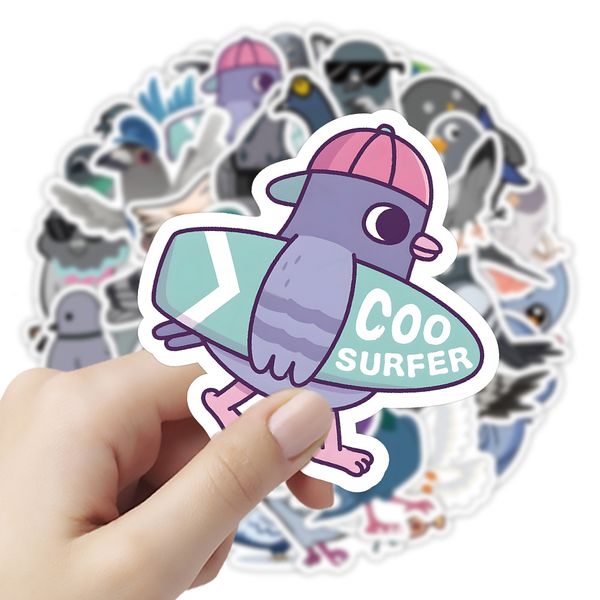 50pcs cute pigeon stickers skate accessories waterproof vinyl sticker for skateboard lapluggage bicycle motorcycle phone car decals
50pcs cute pigeon stickers skate accessories waterproof vinyl sticker for skateboard lapluggage bicycle motorcycle phone car decals