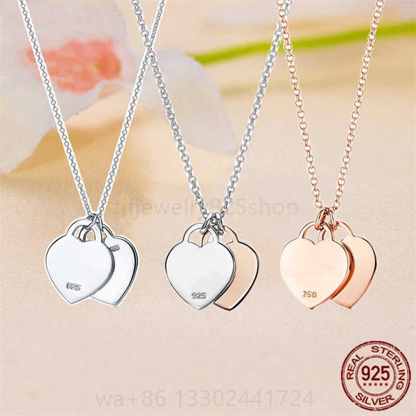 pendant necklaces tif designer double heart tag pendant necklace 925 sterlling silver jewelry rose gold spanish style valentine's day g
pendant necklaces tif designer double heart tag pendant necklace 925 sterlling silver jewelry rose gold spanish style valentine's day g