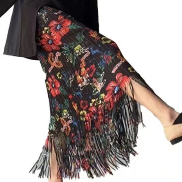 skirts miyake retro style fringe type pleated fashion design spring summer women plant crushed flower pattern halfbody skirt 230225, Black
skirts miyake retro style fringe type pleated fashion design spring summer women plant crushed flower pattern halfbody skirt 230225, Black