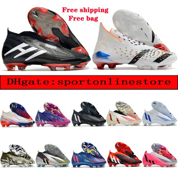 send with bag mens soccer boots predator world cup qatar 2022 edge fg champions code outdoor shoes scarpe da calcio men cleats breathable sh, Black
send with bag mens soccer boots predator world cup qatar 2022 edge fg champions code outdoor shoes scarpe da calcio men cleats breathable sh, Black