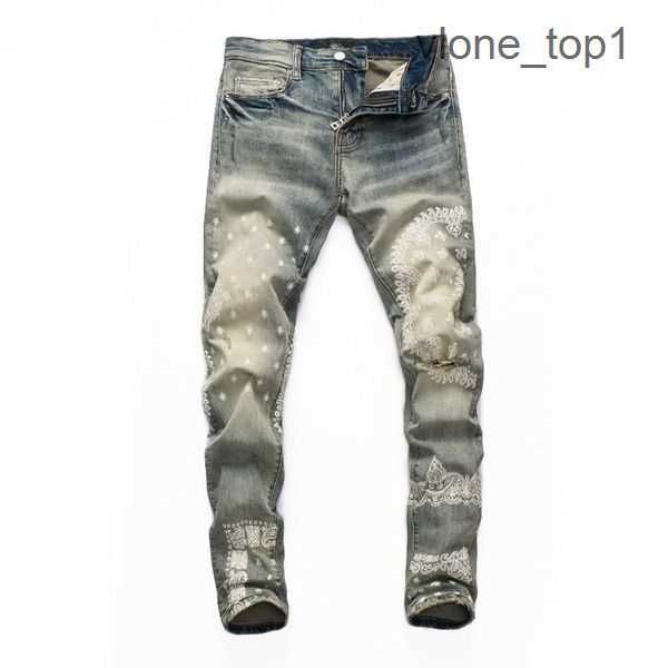 high fashion designer jeans mens broken men hip hop 2023 street brand cycling motorcycle amirs embroidery close-fitting slim pencil 7 euhe, Blue
high fashion designer jeans mens broken men hip hop 2023 street brand cycling motorcycle amirs embroidery close-fitting slim pencil 7 euhe, Blue