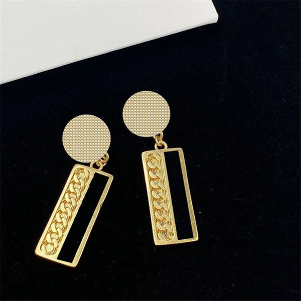 half hollow rectangle dangle charm rope chain pattern earrings women anniversary paty gift jewelry, Golden
half hollow rectangle dangle charm rope chain pattern earrings women anniversary paty gift jewelry, Golden