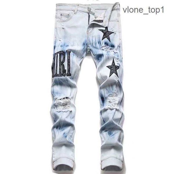 close-fitting amirly fashion designer jeans mens embroidery broken men hip hop high motorcycle street brand cycling slim pencil oj4g, Blue
close-fitting amirly fashion designer jeans mens embroidery broken men hip hop high motorcycle street brand cycling slim pencil oj4g, Blue