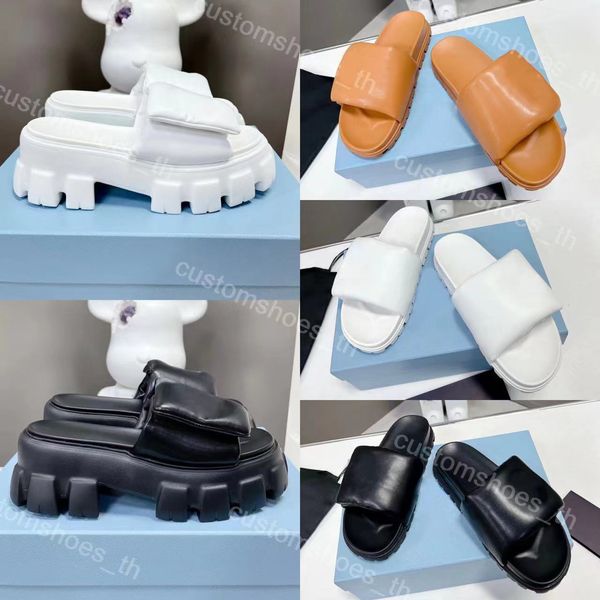 designer monolith slippers women platform sandals pool pillow hook loop mule wheel loafers summer flat heel scuff slides flip flops beach sa, Black
designer monolith slippers women platform sandals pool pillow hook loop mule wheel loafers summer flat heel scuff slides flip flops beach sa, Black