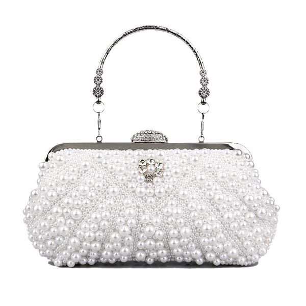 pearls clutch celebrity dinner handbag women's fashion banquet versatile dress wristlets prom shoulder bag versatile banquet evening cl, Black
pearls clutch celebrity dinner handbag women's fashion banquet versatile dress wristlets prom shoulder bag versatile banquet evening cl, Black