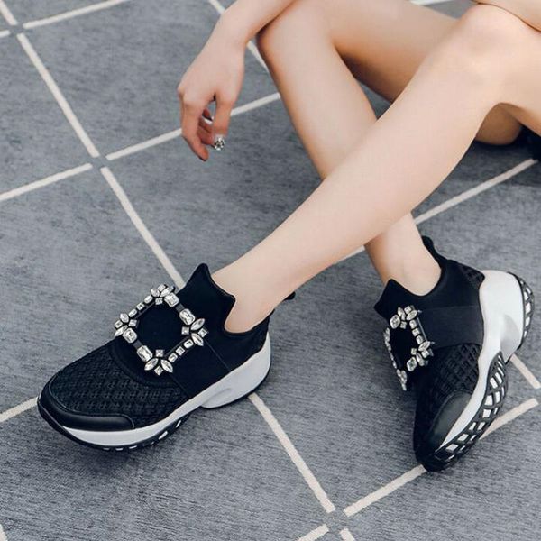 dress shoes platform crystal buckle air mesh designer trainers thick bottom y women's sneakers vulcanized casual 230227, Black
dress shoes platform crystal buckle air mesh designer trainers thick bottom y women's sneakers vulcanized casual 230227, Black