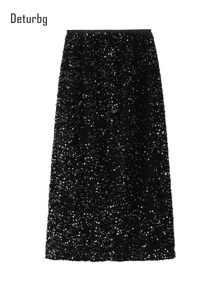 skirts women's full sequined shining long skirt ladies elastic high waist black back splits prom pencil skirts autumn k176 230227
skirts women's full sequined shining long skirt ladies elastic high waist black back splits prom pencil skirts autumn k176 230227