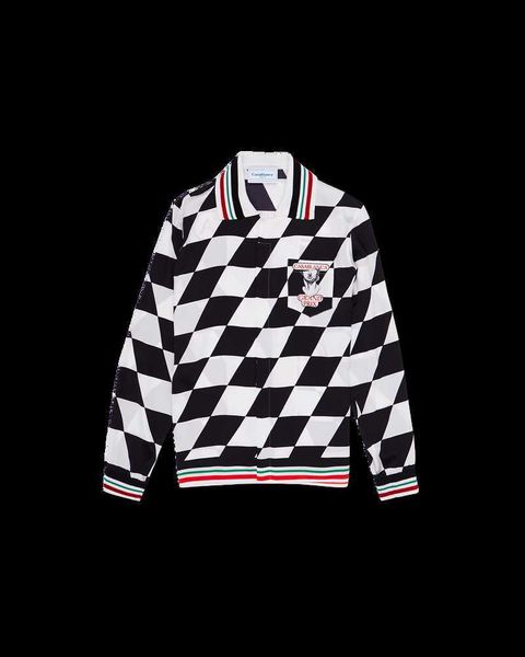 casablanca silk casual shirt men and women black white plaster cuba collar hawaiian style long-sleeved shirt, White;black
casablanca silk casual shirt men and women black white plaster cuba collar hawaiian style long-sleeved shirt, White;black