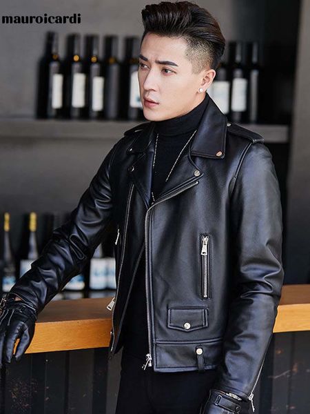 men's leather faux leather mauroicardi spring short cool black leather biker jacket men long sleeve zipper waterproof faux leather jack
men's leather faux leather mauroicardi spring short cool black leather biker jacket men long sleeve zipper waterproof faux leather jack